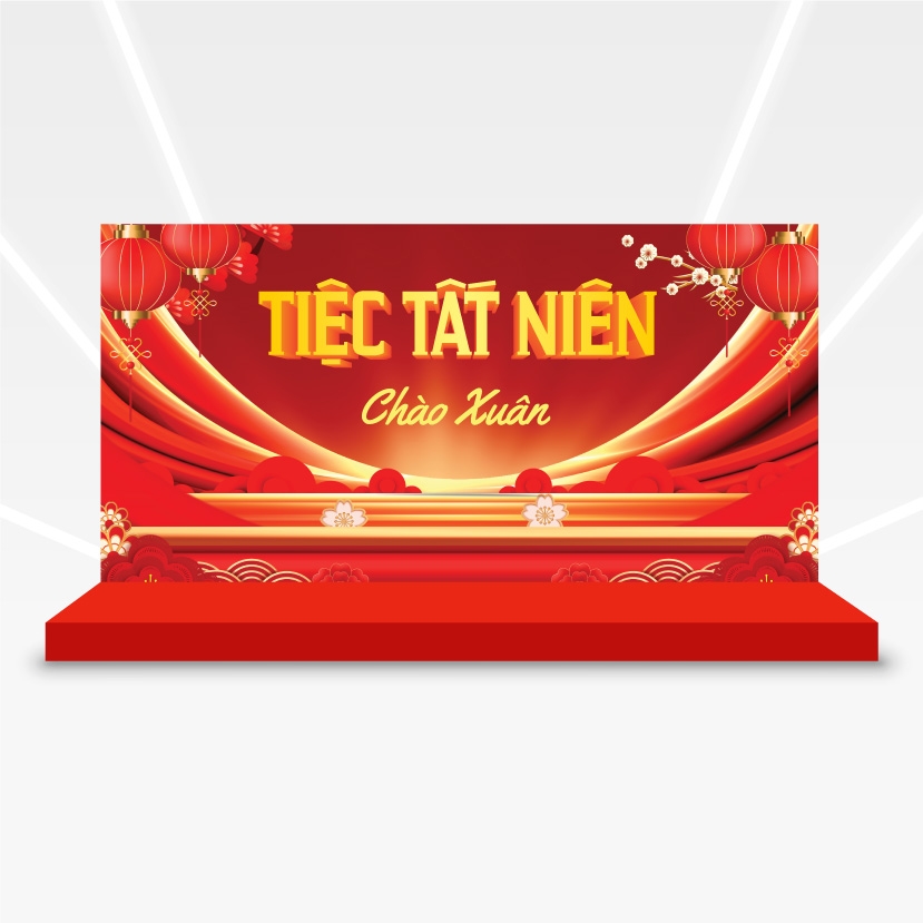 Mẫu Backdrop Tất Niên Đẹp Nhất - Mới Nhất